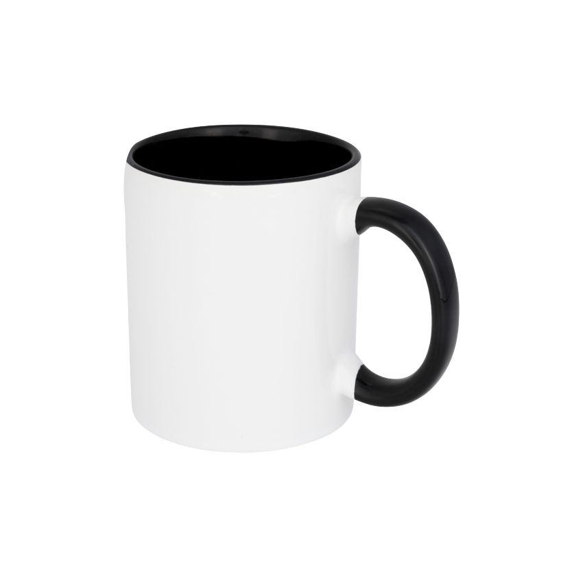 Sublimation mug with coloured handle and interior 