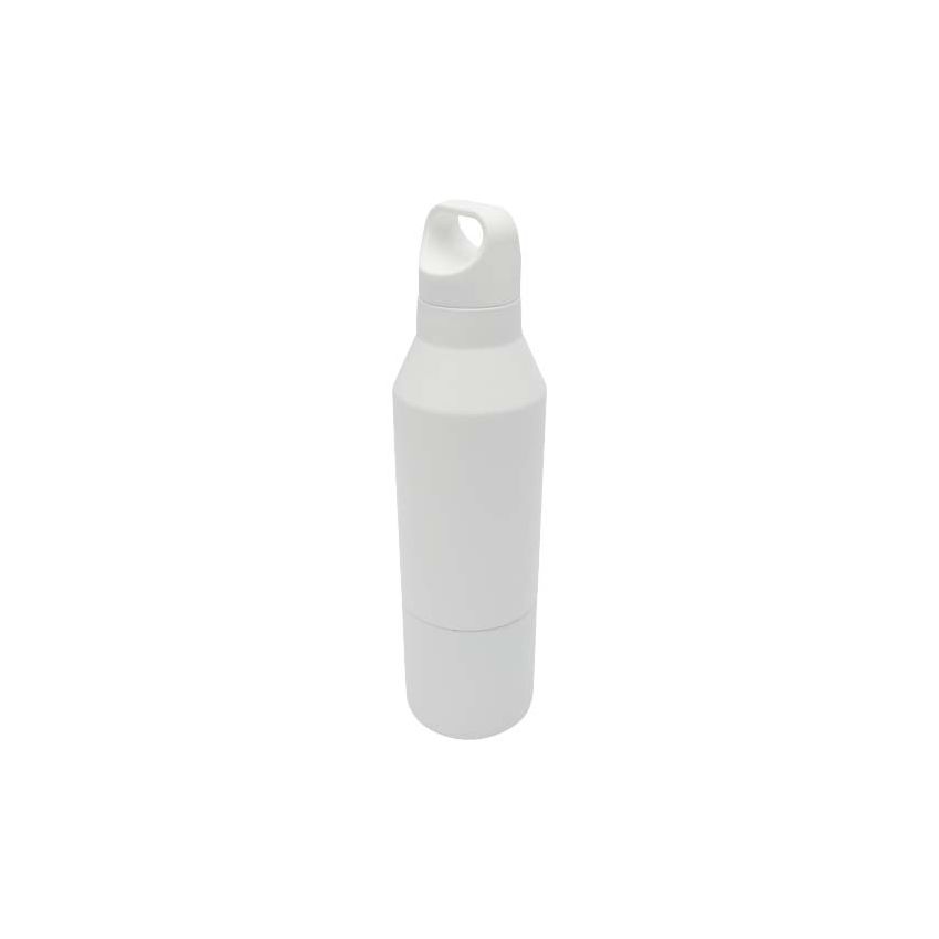 600 ml RCS certified recycled stainless steel insulated bottle with 300 ml cup 