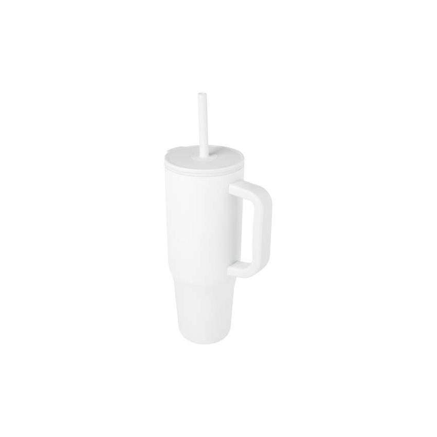 900 ml insulated tumbler with RCS certification and silicone straw 