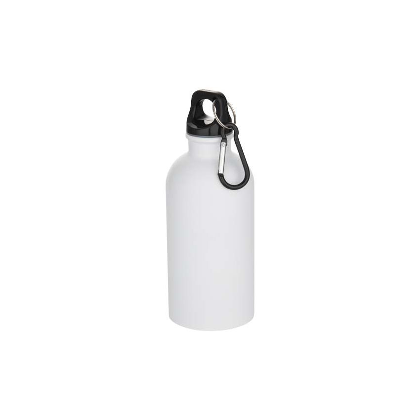 400 ml single-wall RCS certified stainless steel water bottle with carabiner 