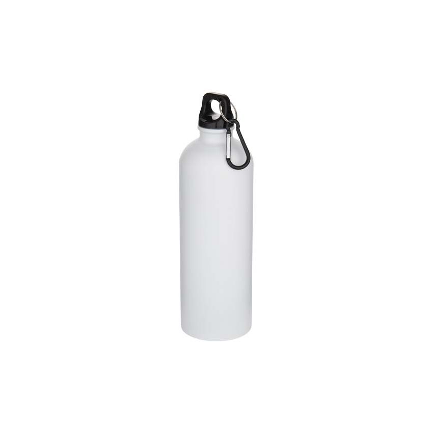 750 ml single-wall matte finish stainless steel water bottle with RCS certification and carabiner