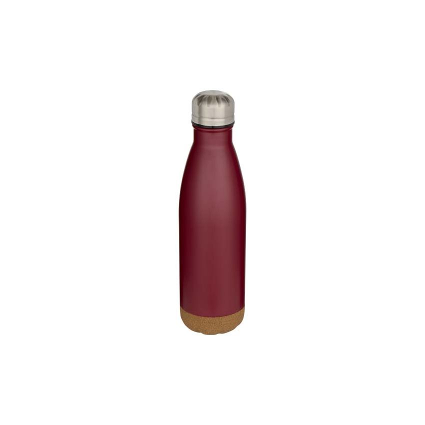 500ml double-wall vacuum insulated stainless steel water bottle with cork detailing 