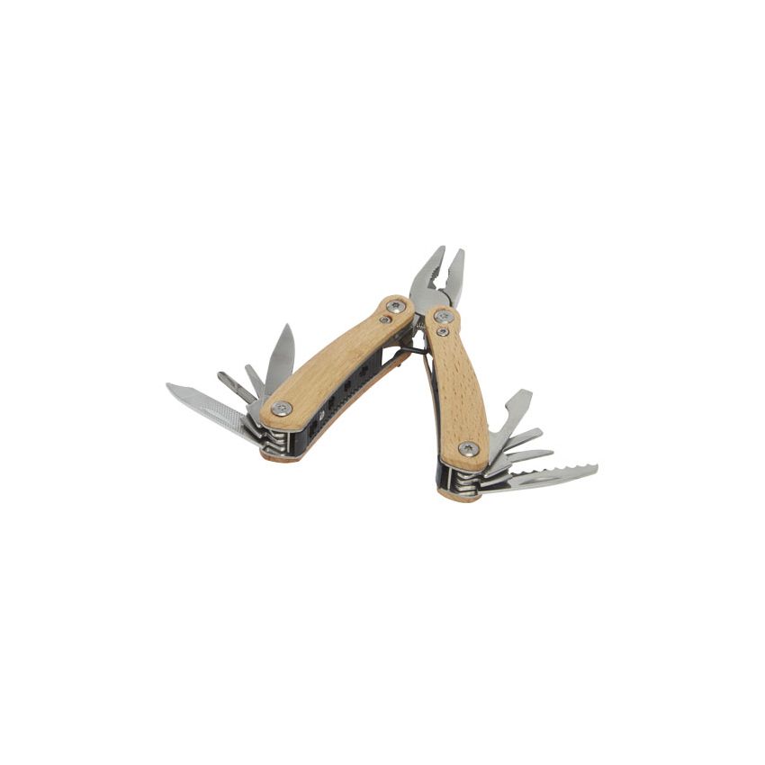 Medium wooden multi-tool with 12 functions 