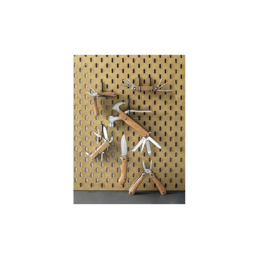 8-in-1 wooden multi-tool for bicycles 