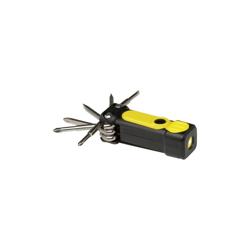8-in-1 recycled plastic RCS screwdriver set with torch 