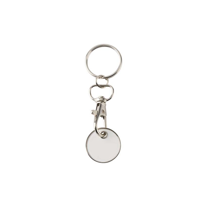 Keyring with coin trolley 
