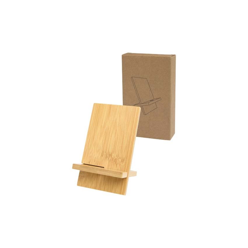 Detachable bamboo mobile phone stand 
