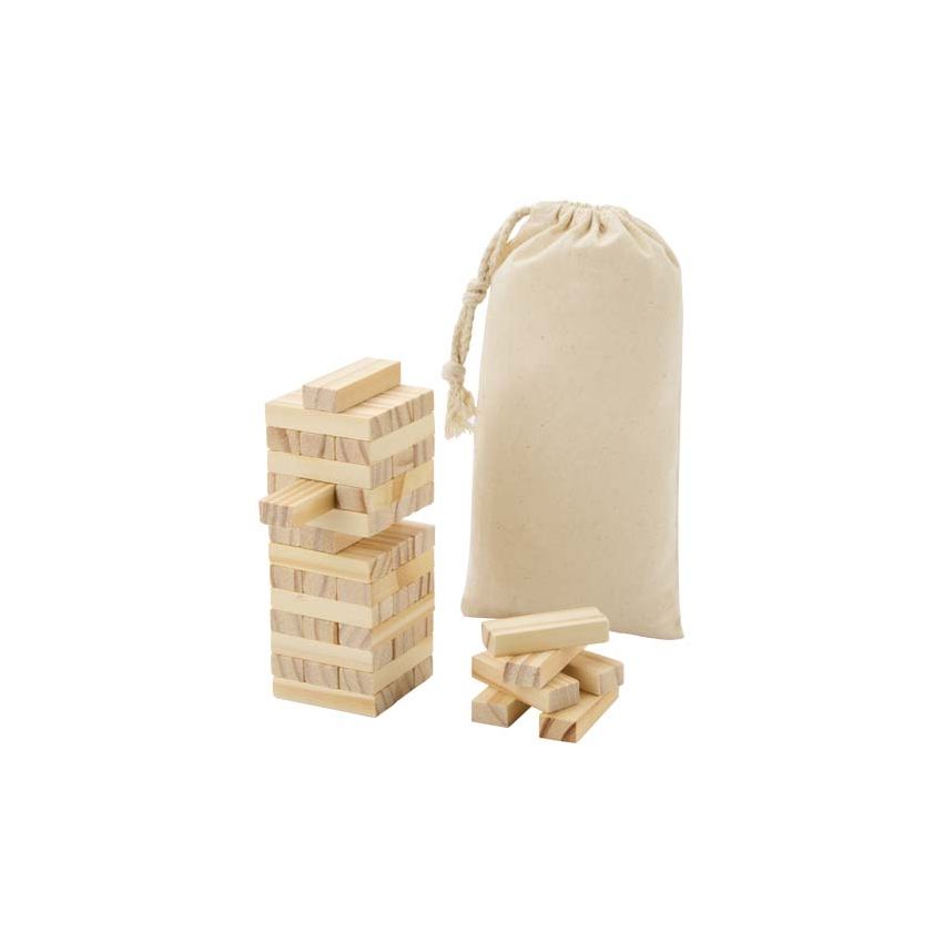 Wooden tower balancing game 