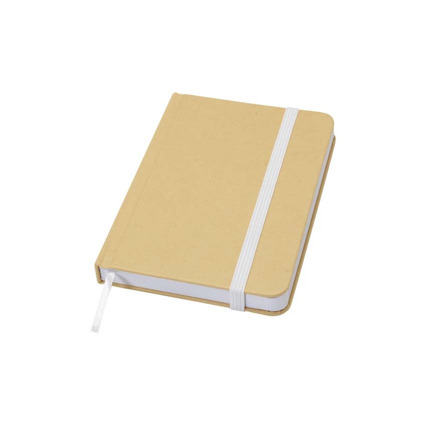 A6 recycled hard cover notebook with plain pages 