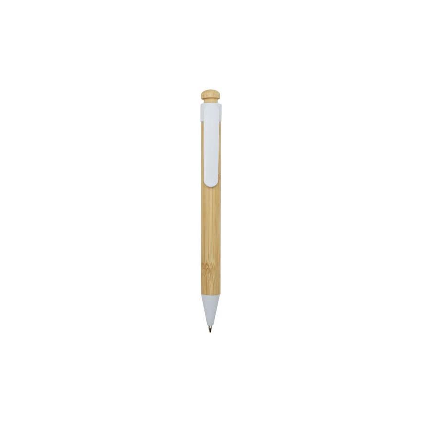 Recycled plastic and bamboo ballpoint pen 
