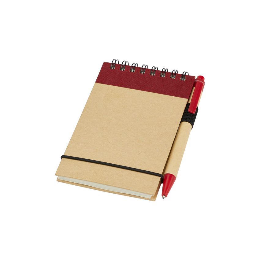A7 recycled paper notepad with pen 