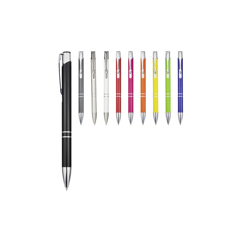 Aluminium click-action ballpoint pen 