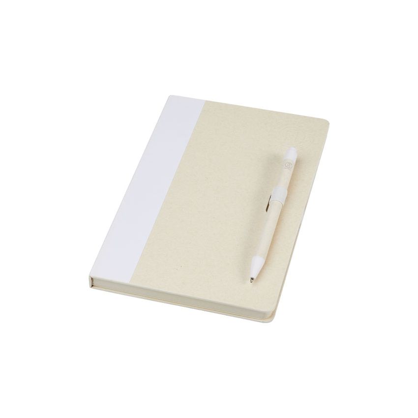 Set of ballpoint pen and A5 notepad 