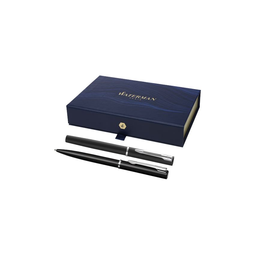 Allure rollerball and ballpoint pen set (black ink)