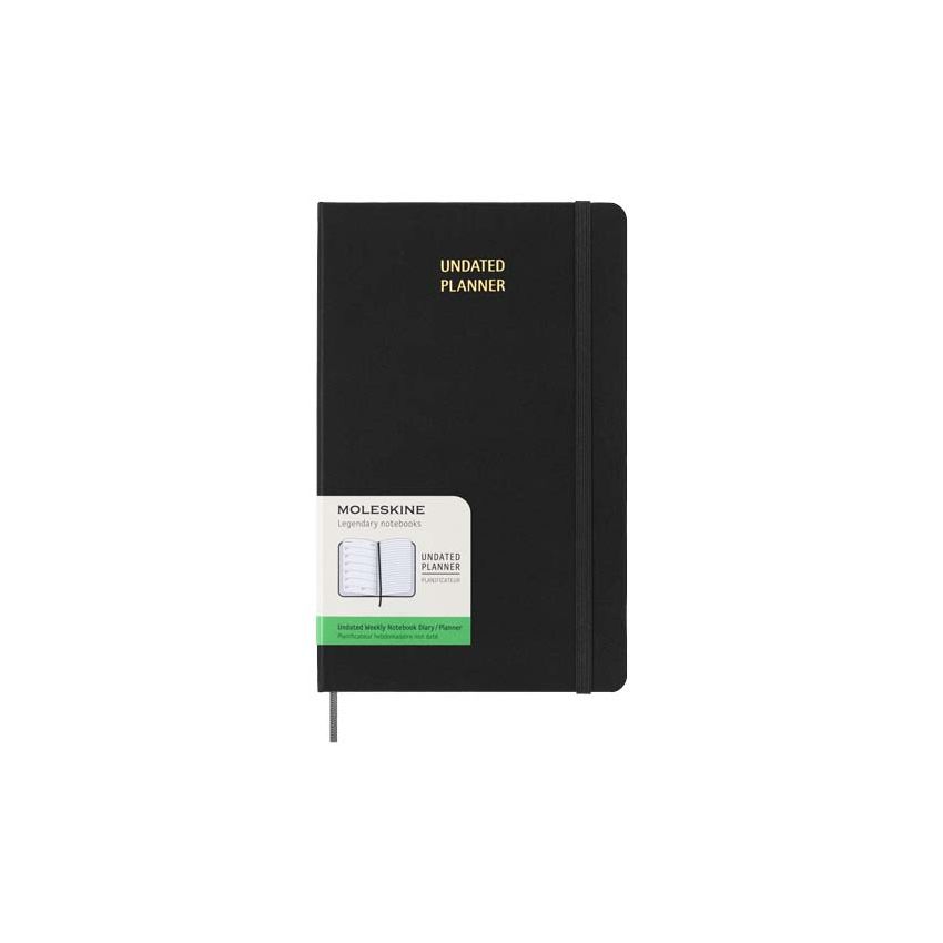 Hardcover undated weekly planner L Moleskine