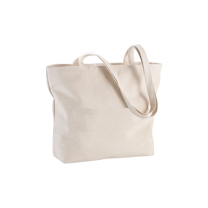 320 g/m² cotton tote bag with zip 