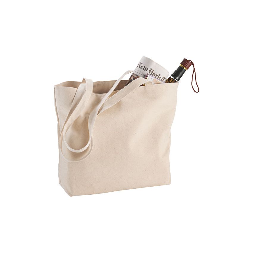 320 g/m² cotton tote bag with zip 