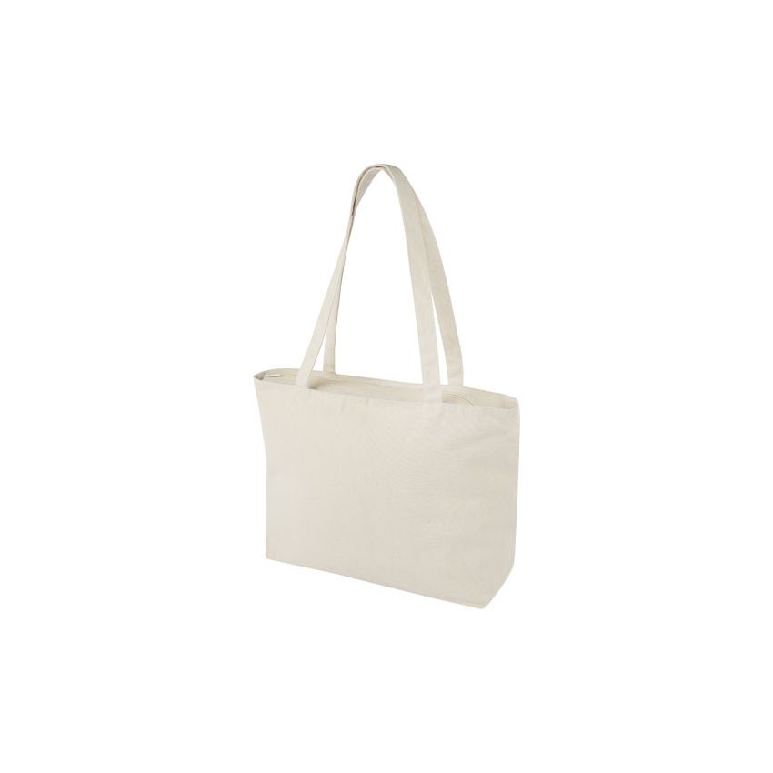 320 g/m² cotton tote bag with zip 