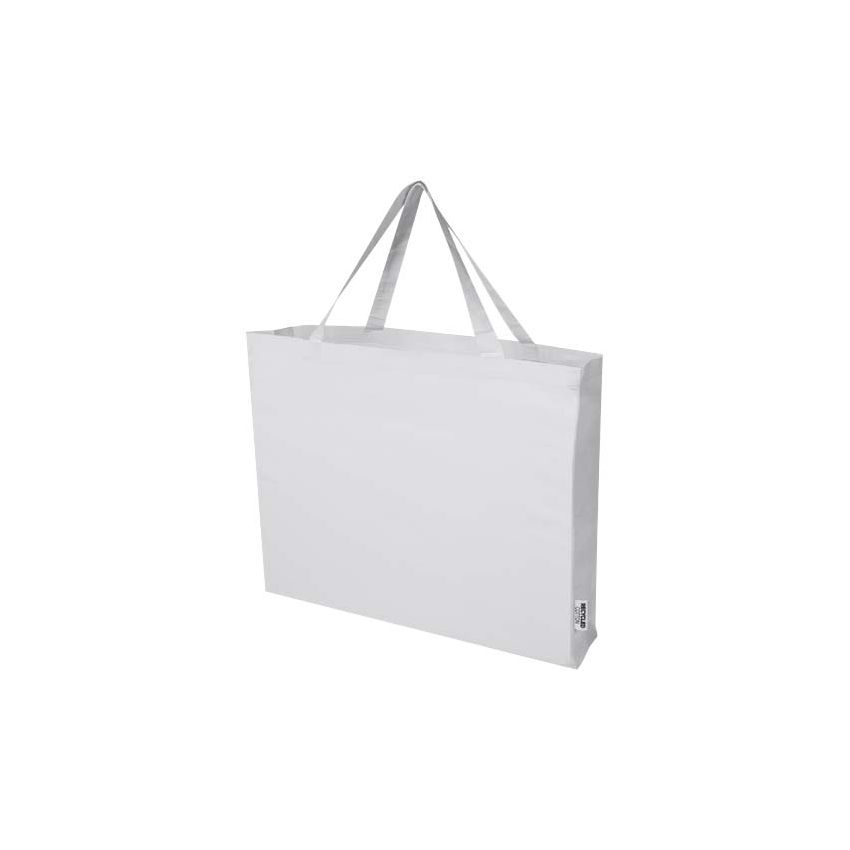 220 g/m² GRS recycled cotton gusset tote bag 