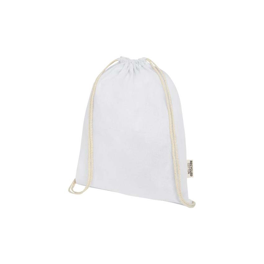 GRS recycled cotton drawstring bag 140 g/m² “Oregon”