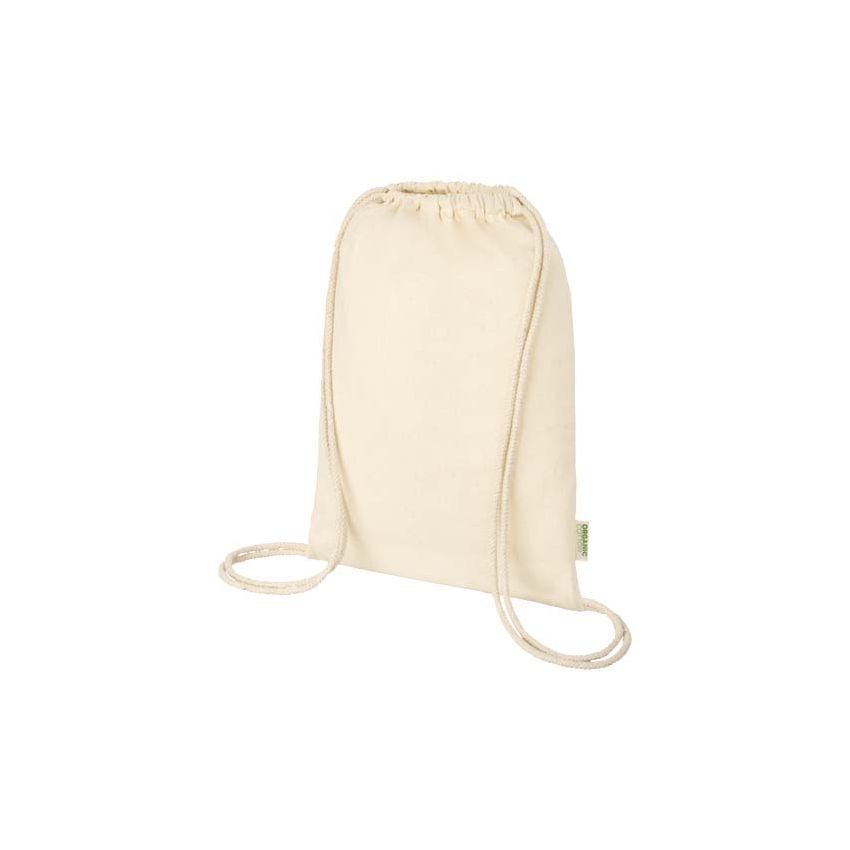 5 L bag with drawstrings in organically produced material and OCS 100 g/m²