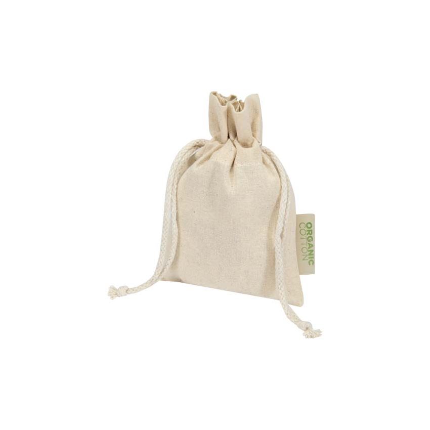Gift bag in 140 g/m² OCS-certified organic production material - 15 x 10 cm 