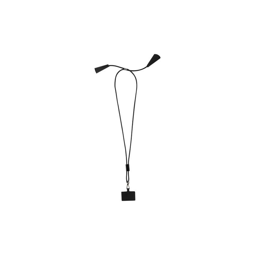 Recycled plastic lanyard for smartphone with 100W fast charging and data sync cable, 5-in-1, integrated 
