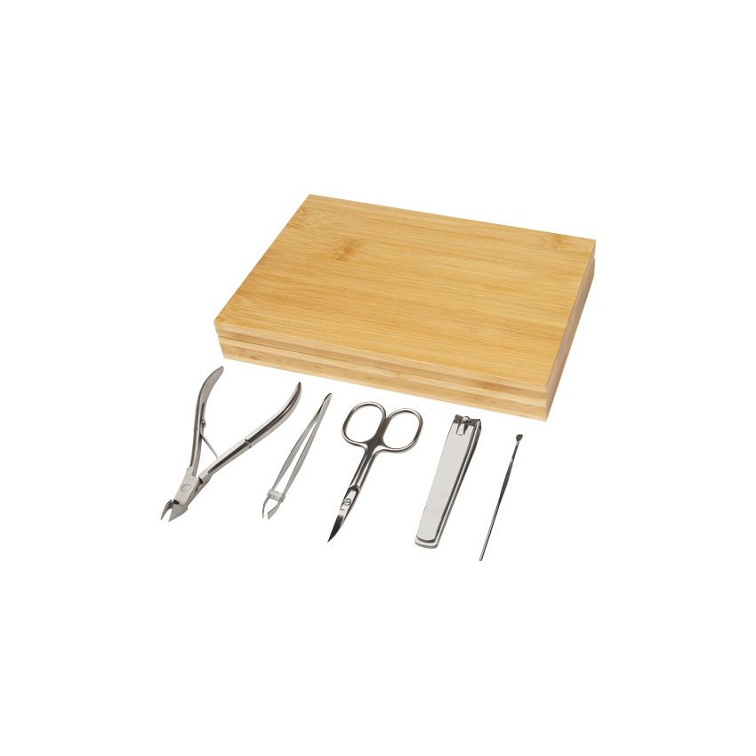 5-piece bamboo manicure set 