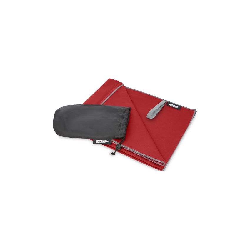 Ultra lightweight quick-drying towel in RPET 