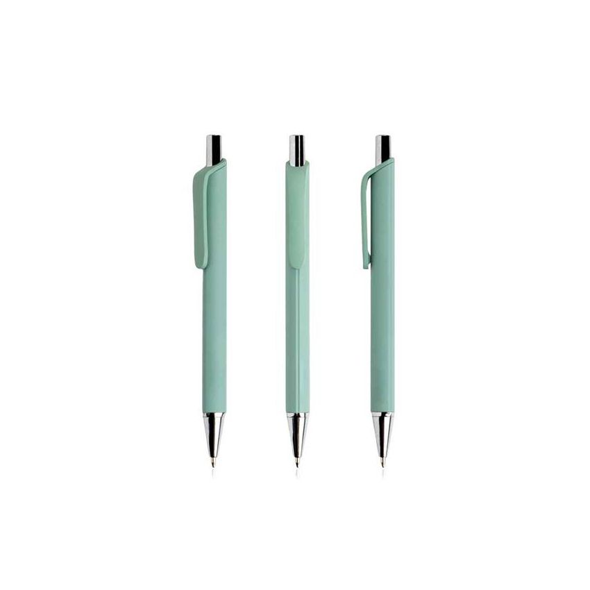 Tri-comfort Rubberised Aluminium Ballpoint Pen, Triangular