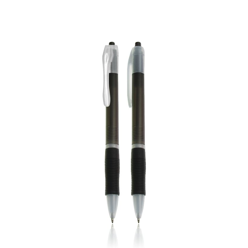 Plastic ballpoint pen, with ergonomic grip