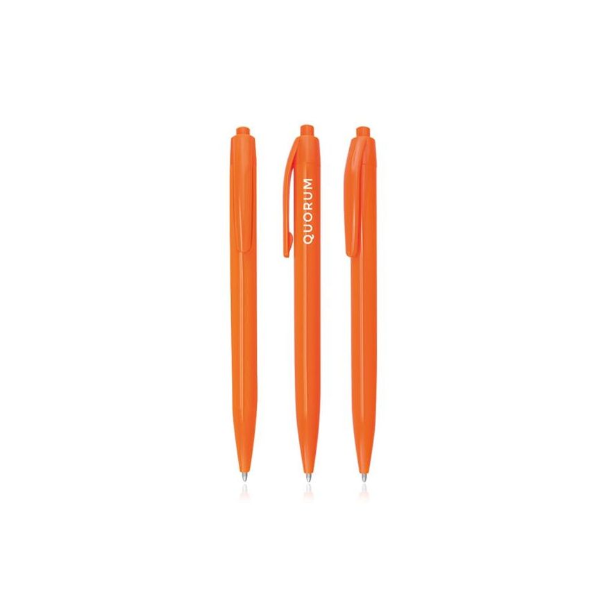 Colourful Ballpoint Pen in plastic, single colour