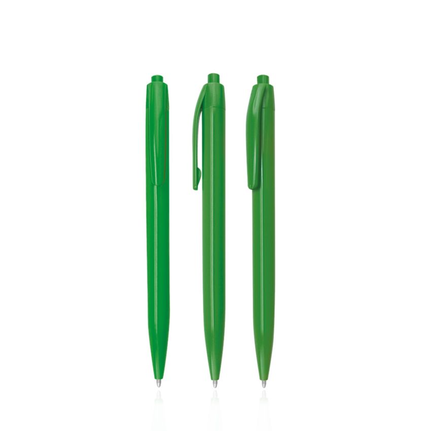 Colourful Ballpoint Pen in plastic, single colour