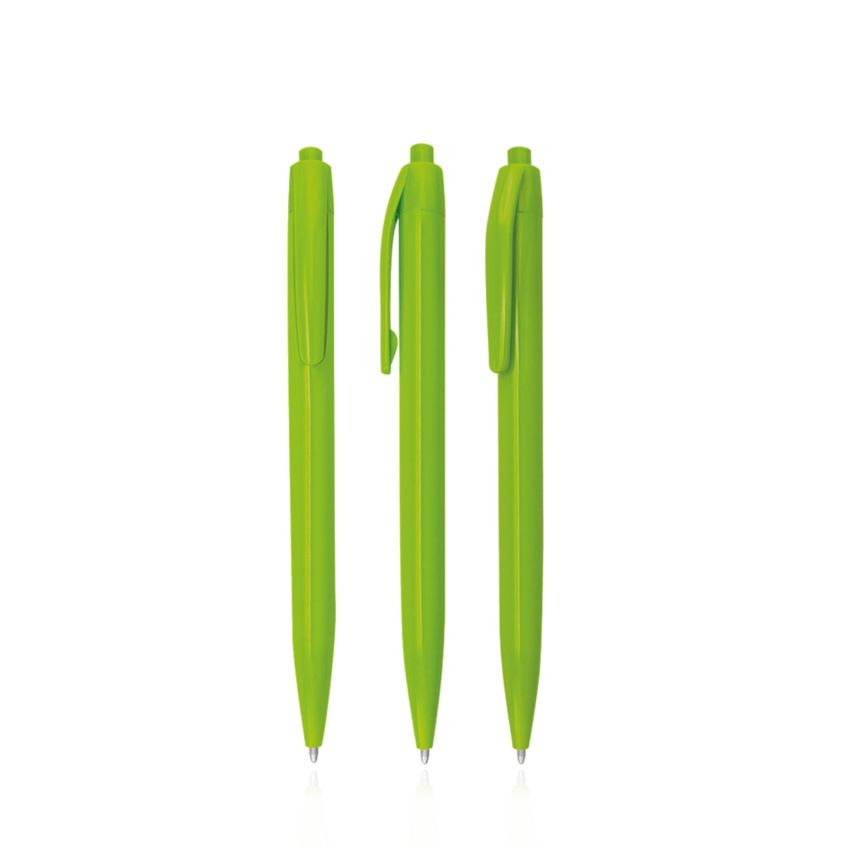 Colourful Ballpoint Pen in plastic, single colour
