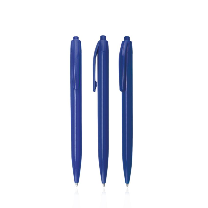 Colourful Ballpoint Pen in plastic, single colour