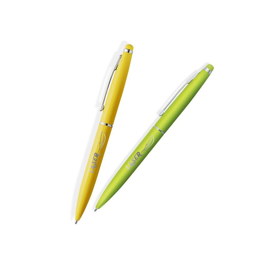Coloural Aluminium Ballpoint Pen, with touch