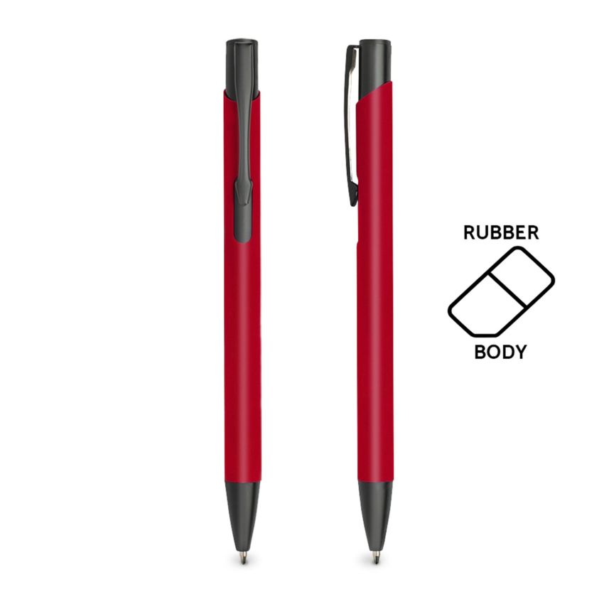 Aluru Aluminium Ballpoint Pen with Rubber Finish