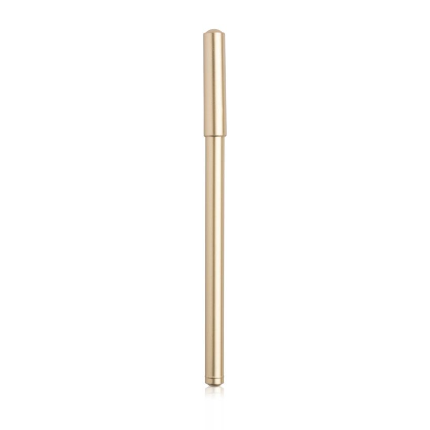 Charm Gel Ballpoint Pen, metallic finish, with cap