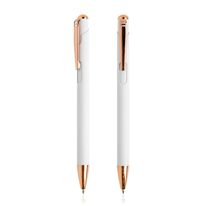 Writz Metal Ballpoint Pen with Copper-Coloured Details