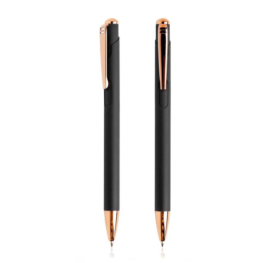 Writz Metal Ballpoint Pen with Copper-Coloured Details