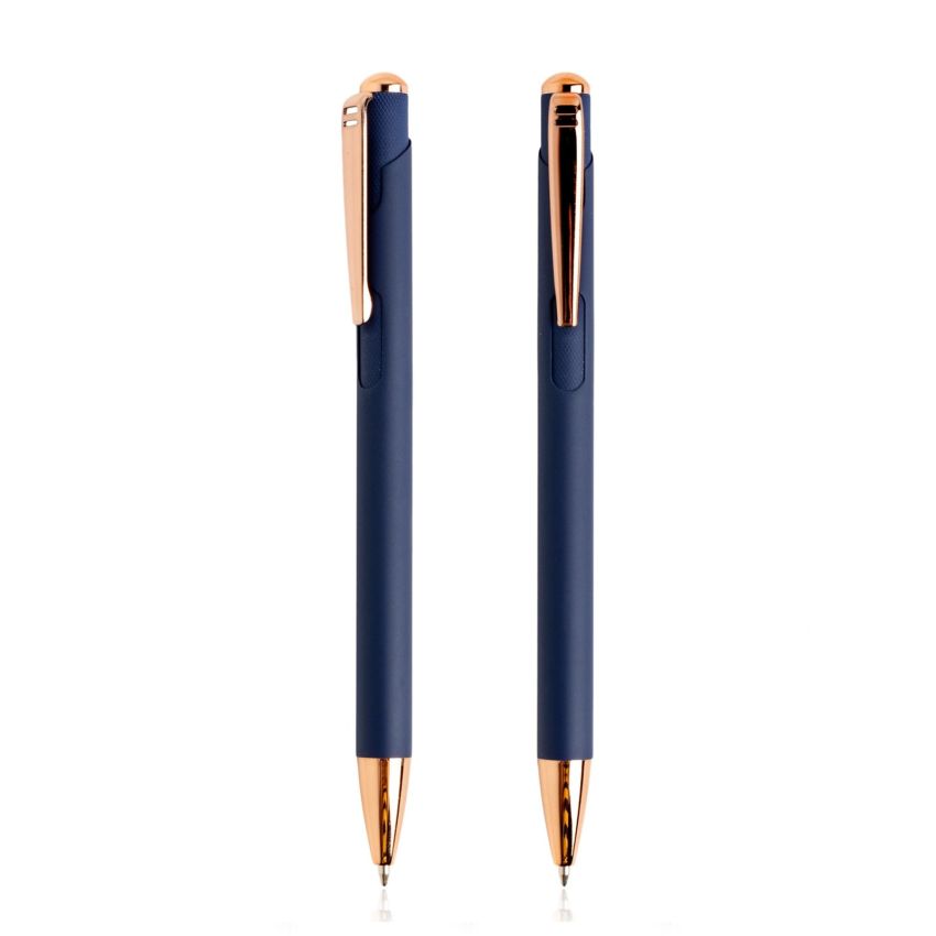 Writz Metal Ballpoint Pen with Copper-Coloured Details