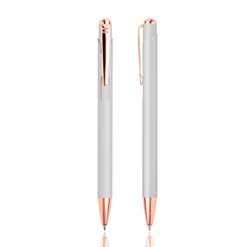 Writz Metal Ballpoint Pen with Copper-Coloured Details
