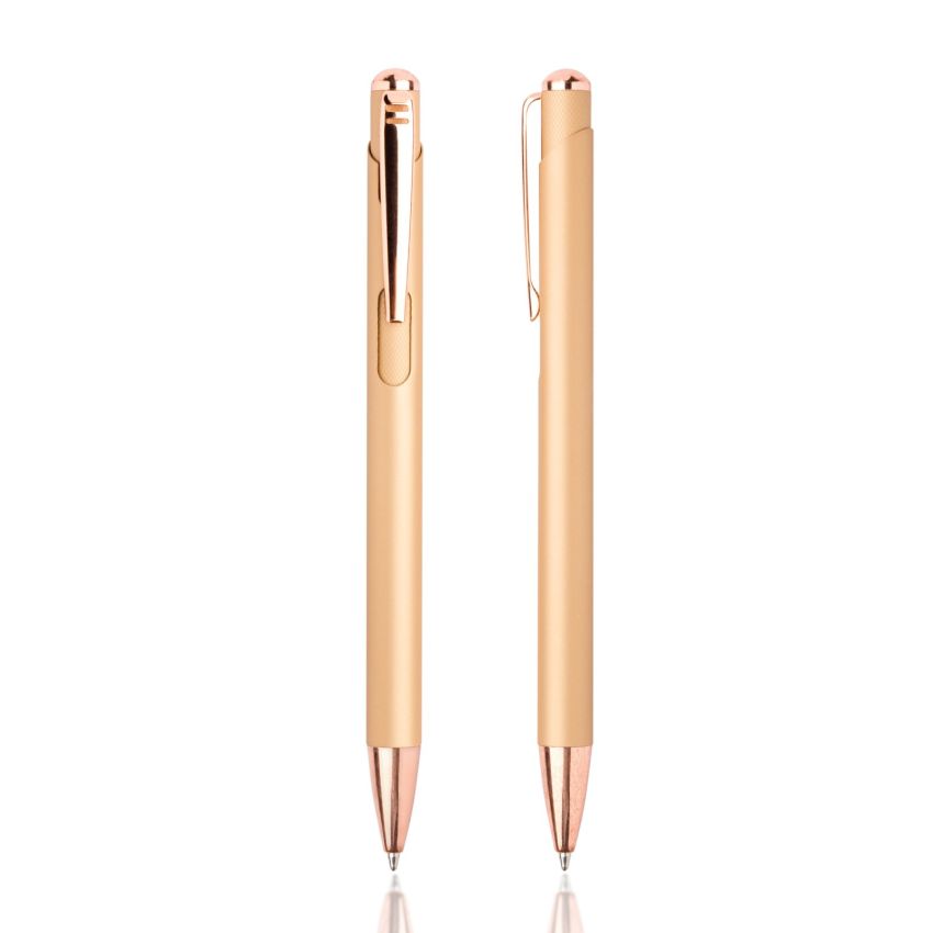 Writz Metal Ballpoint Pen with Copper-Coloured Details