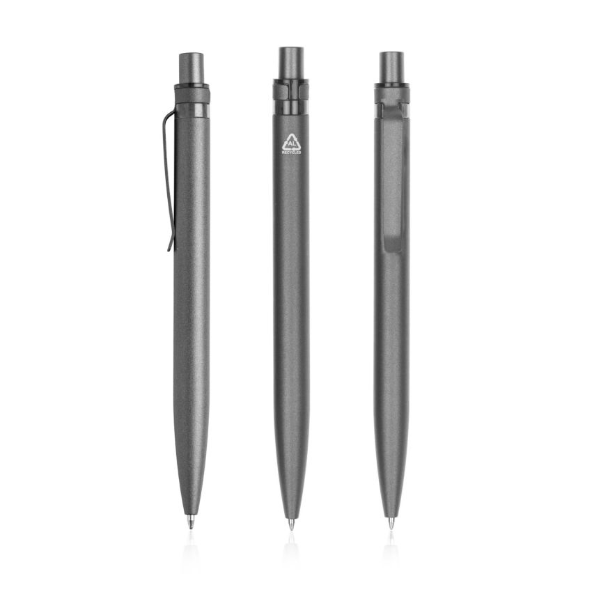 Alur Ballpoint Pen in recycled aluminium, coloured detail