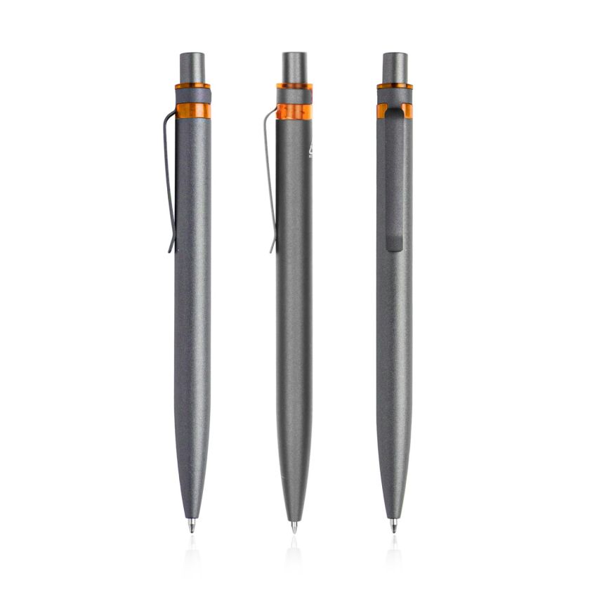 Alur Ballpoint Pen in recycled aluminium, coloured detail