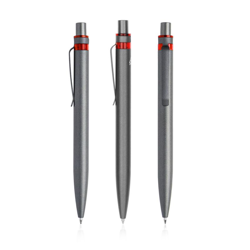 Alur Ballpoint Pen in recycled aluminium, coloured detail