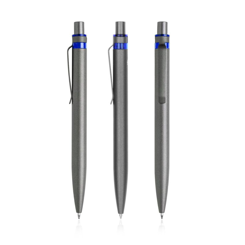 Alur Ballpoint Pen in recycled aluminium, coloured detail