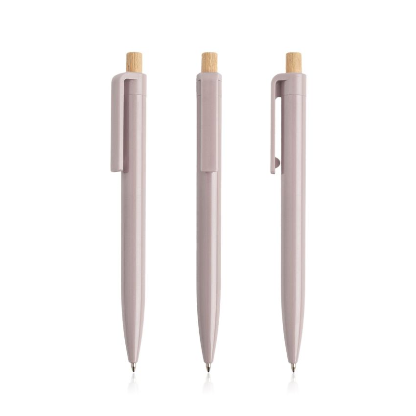 Recycled ABS Ballpoint Pen with Bamboo Detail