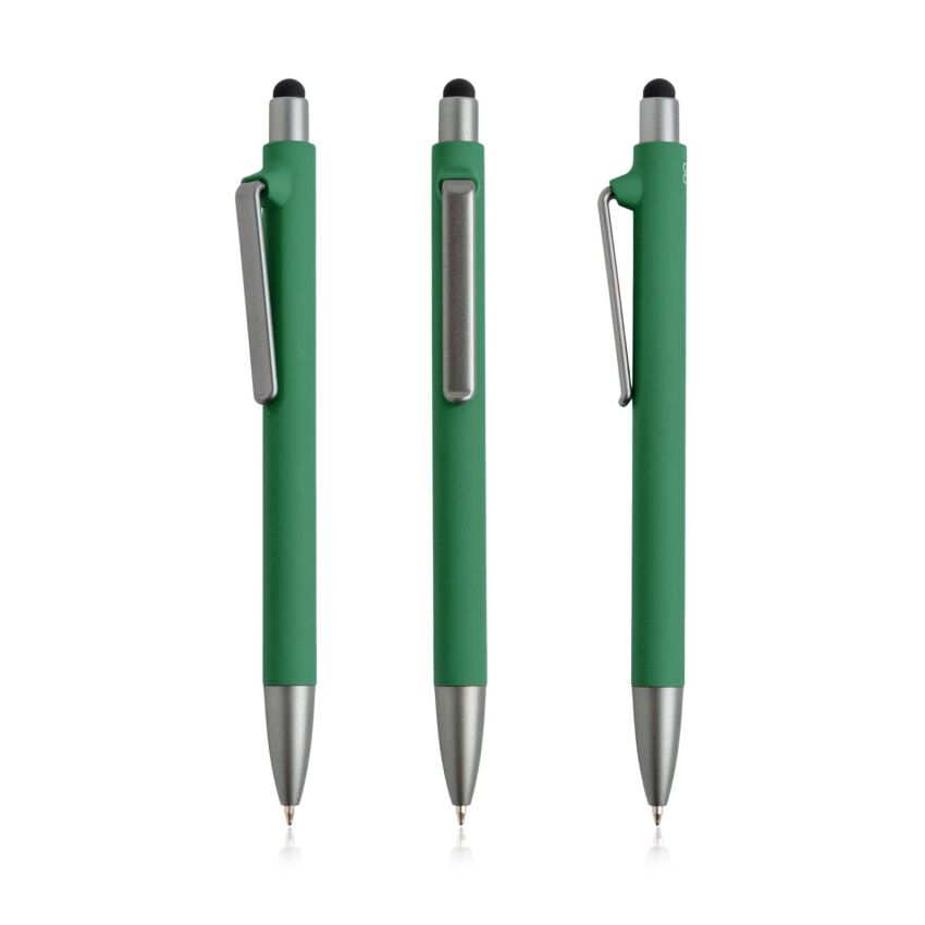 Soft RPP Ballpoint Pen in Ocean-sourced PP, rubber touch