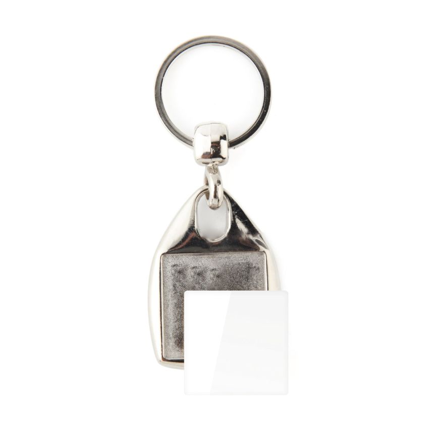 MF-25 D Keyring MF-25D square with 2 sides, metal